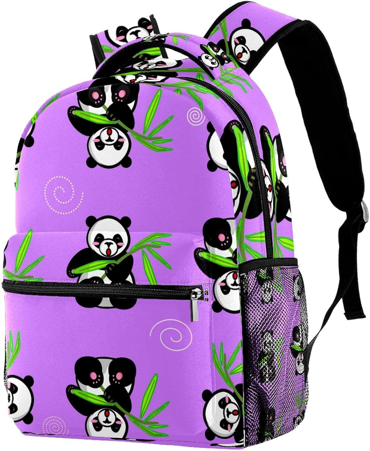 Cute Pandas Backpack Students Shoulder Bags Travel Bag College School Tote Backpacks image number 2