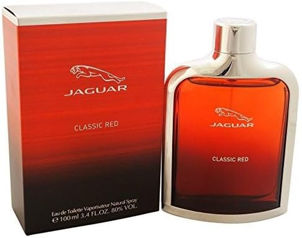 Jaguar Classic Red Eau De Toilette Spray for Men, 3.4 Ounce (Pack of 7) image number 1