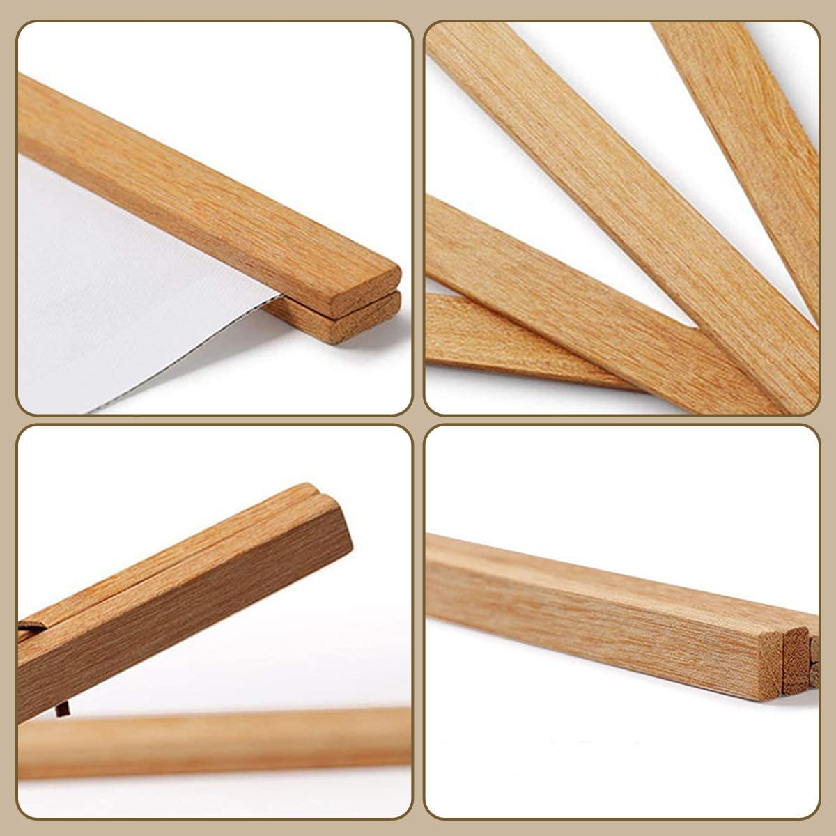 Proxima Direct 8 PCS Magnetic Wood Poster Frame 40 Cm/16 Inch Poster Hanger Rod Simple Teak Wood Photo Hanging Kit with Rope for Photos Canvas Prints Artwork Home Dorm Interior Decor image number 5