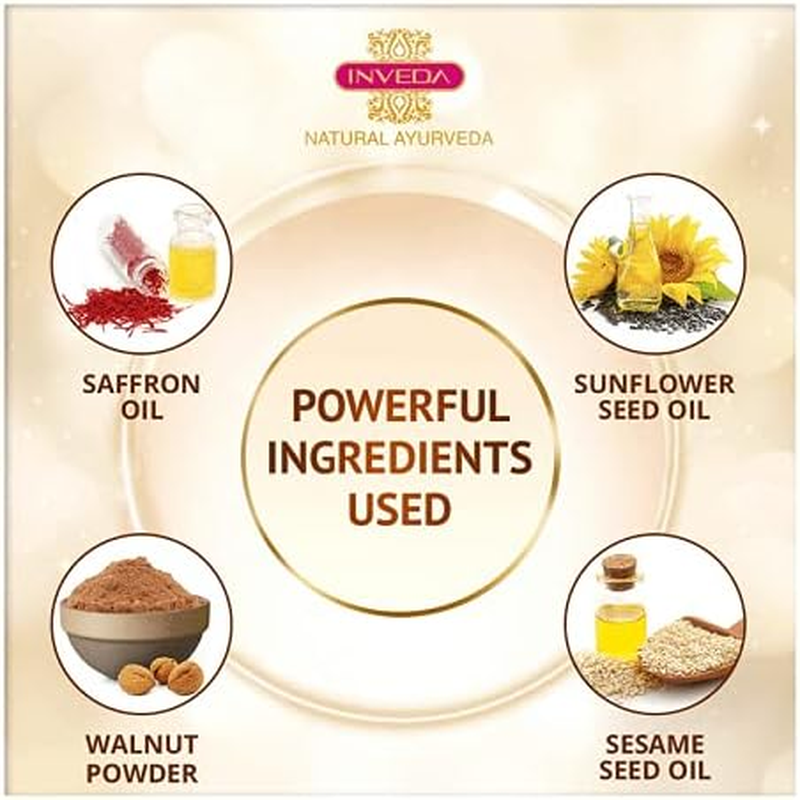 Inveda Kumkumadi Tailam Face Scrub | Prevents 9 Skin Problems with Kesar, Turmeric, Licorice and Sandalwood for Removing Dead Skin Cells for Radiant & Spot Free Skin, 100Ml image number 2