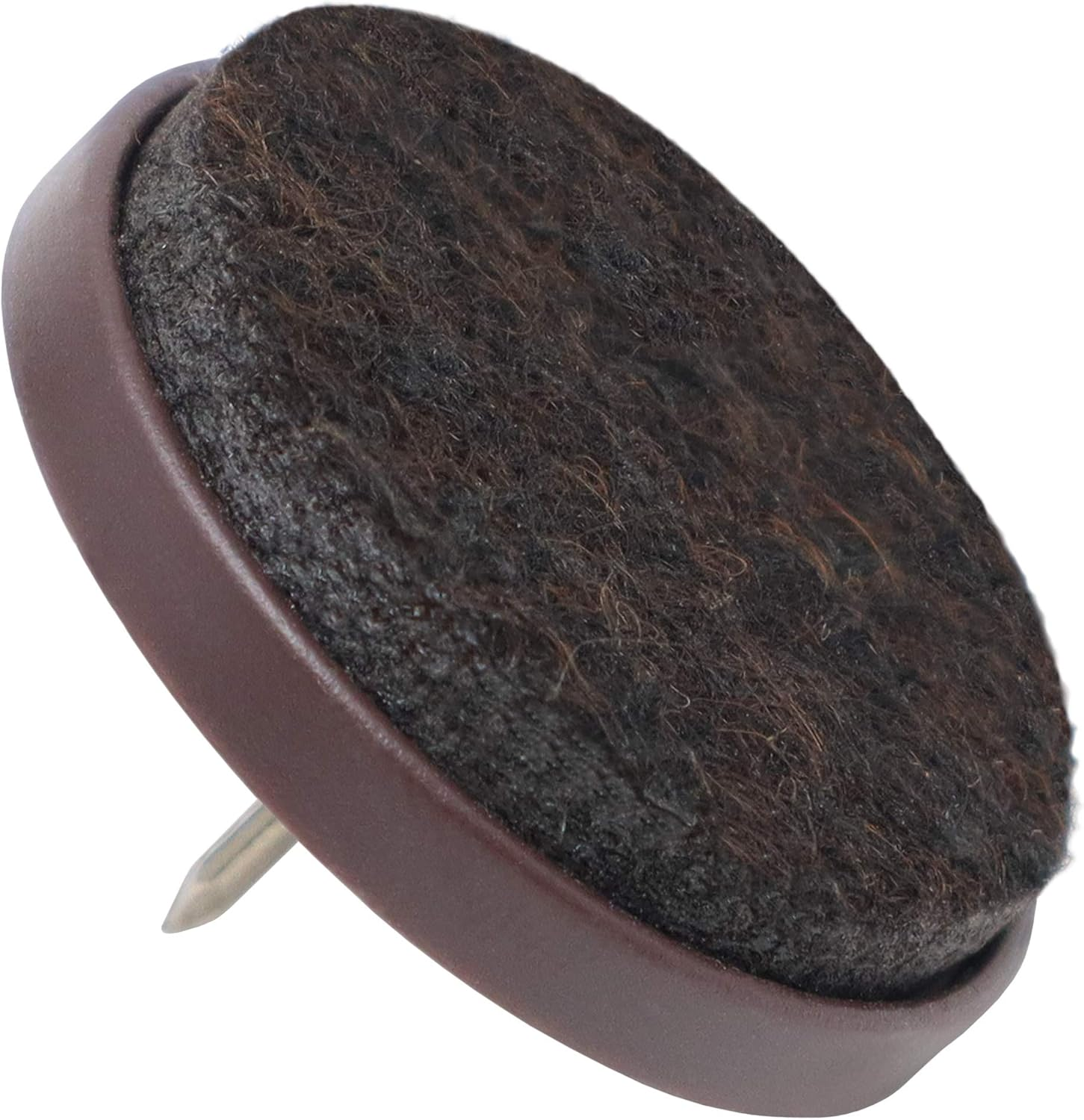 Adsamm FP-N-BR-35-100 FP-N-BR-35 100 X Felt Pads with Nail, Brown, &Oslash; 35 Mm