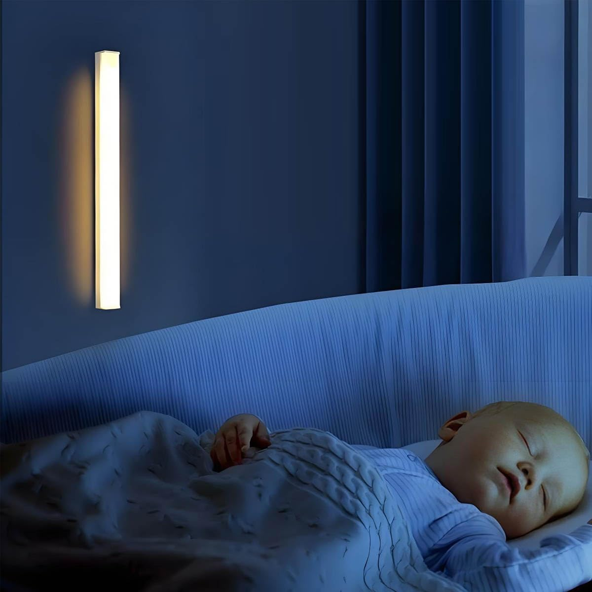 Led Strip Lights,Adhesive Led Lighs,Led Light Strips,Motion Sensor Light,Stick on Strip USB Lights,Night Light,Cabinet,Wall Light,Pack of 2Pieces (White Light,20Cm) image number 3