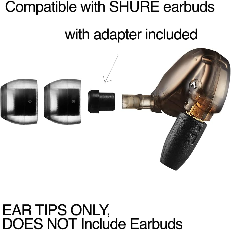 AZLA Sednaearfit Crystal Standard 2 Pairs (Size S) Replacement Earbuds Tips