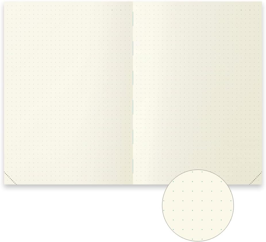 DESIGNPHIL Midori 15313006 Notebook, MD Notebook, Journal, A5, 1 Page per Day, Dot Square A image number 1
