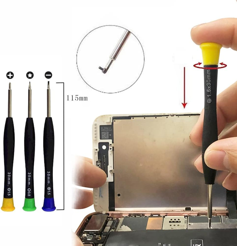 22PCS Mobile Phone Repair Tools Kit Set Spudger Pry Opening Tool Screwdriver AU image number 5