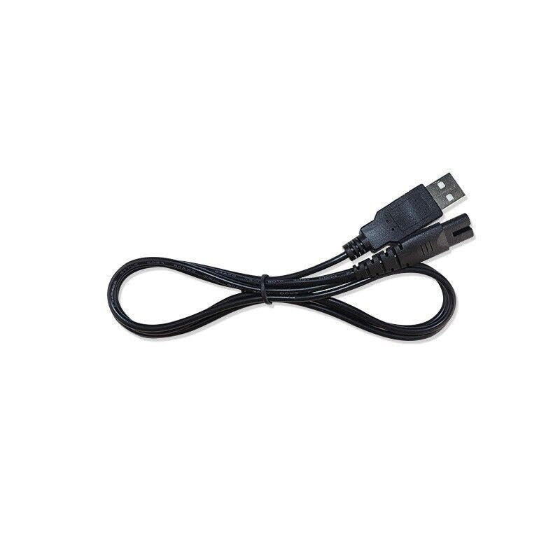 AIMALL Universal USB Charging Cable for Electric Shavers & Barber Tools &ndash; 4.9Ft (124Cm) Durable 5V Charger Adapter, Compatible with Philips, Safe for Computers, Cars, Power Banks, Black image number 6