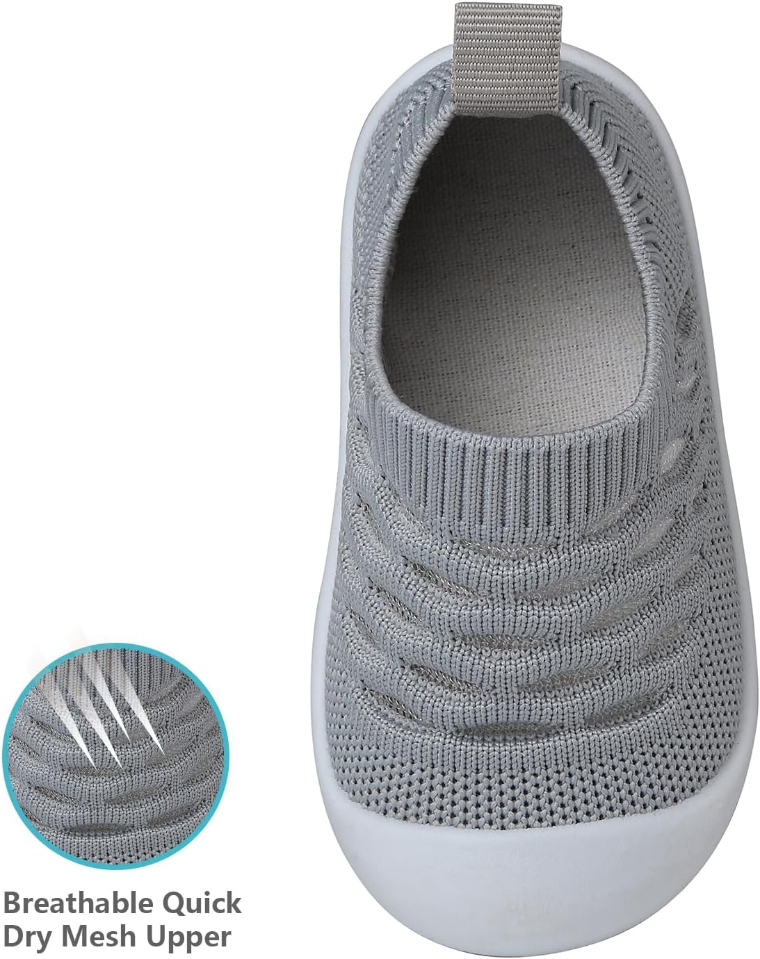 Baby First Walking Shoes Toddler Infant Boys Girls Baby Sneakers Breathable Non-Slip Indoor Floor Baby Sock Slipper with Soft Sole Cotton Mesh