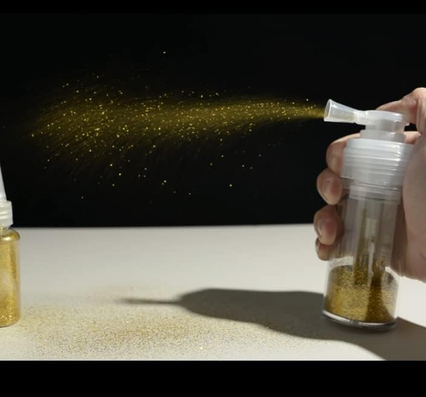 Duehut 110Ml Powder Spray Bottle Portable Detachable Travel Spray Bottle Plastic Powder Sprayer Bottles Container PET Cosmetics Bottlerefillable Hair Fiber Applicator for Home Barber Shop image number 3