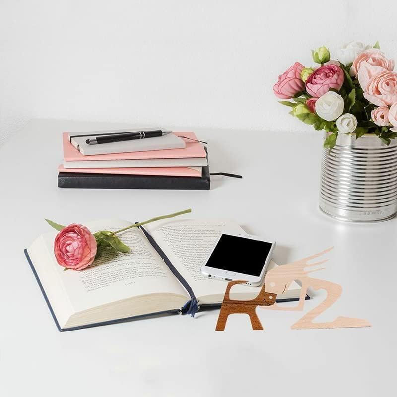 AIMALL Handmade Wooden Statue, Sitting Woman and Dog, Carved Wood Decor Craft, 7.5X5X0.4 Inches, Natural Wood Colour, Rustic Home Decoration - B03 image number 6