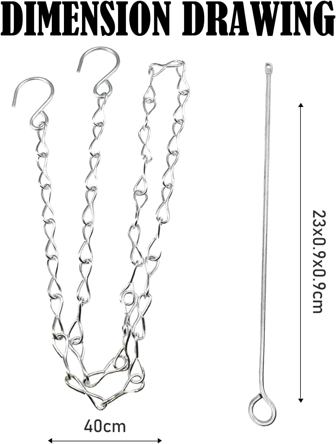 Pack of 2 Chicken Feeder for Hanging, Chicken Accessories, Toy, Fruit Fork Made of Stainless Steel for Chicken with Hook, Automatic Feeder for Chicken Vegetable Skewer, Bird Vegetable Skewer image number 4