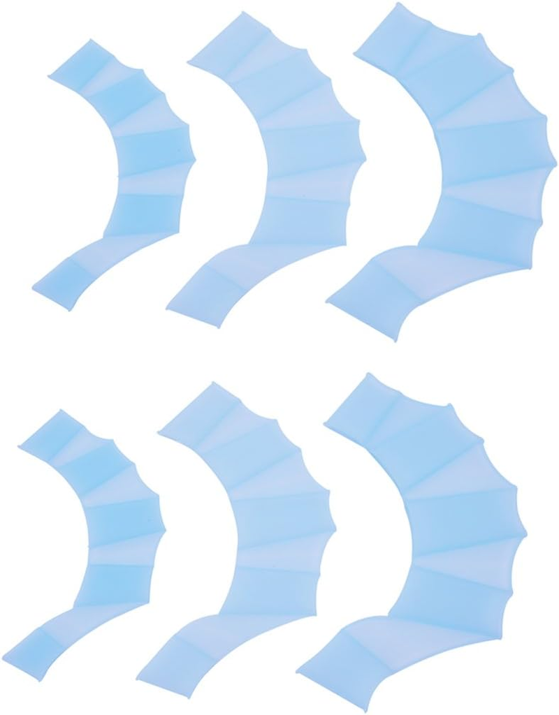 Comidox Swim Swimming Soft Silicone Gear Paddle Fins Fingers Hand Palm Webbed Flippers Training Gloves Water Resistance