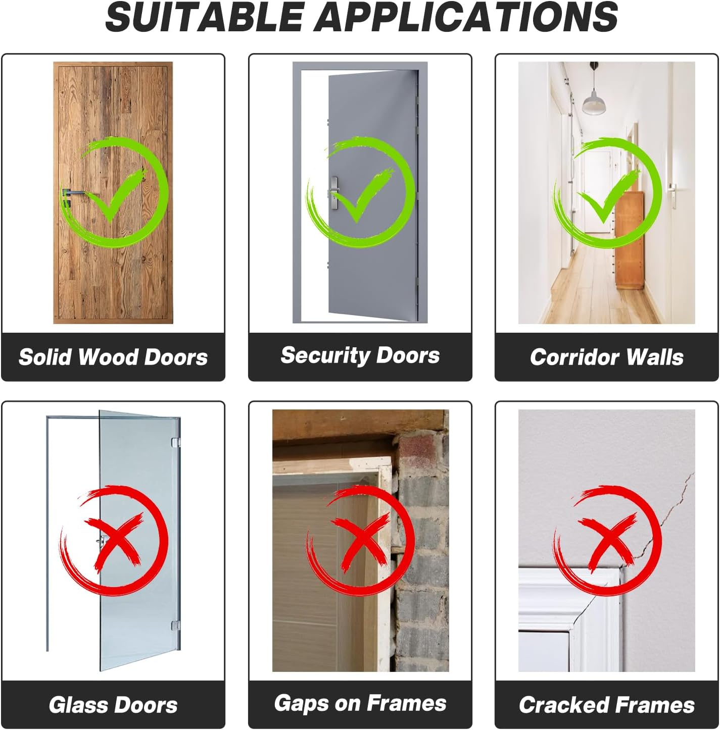 METEOR Doorway Pull up Bar, Fitting Width 75-94Cm, 200Kg Capacity, Drill-Free, Adjustable Length, Chin up Bar, Push up Bar, Abdominal Training Door Bar image number 6