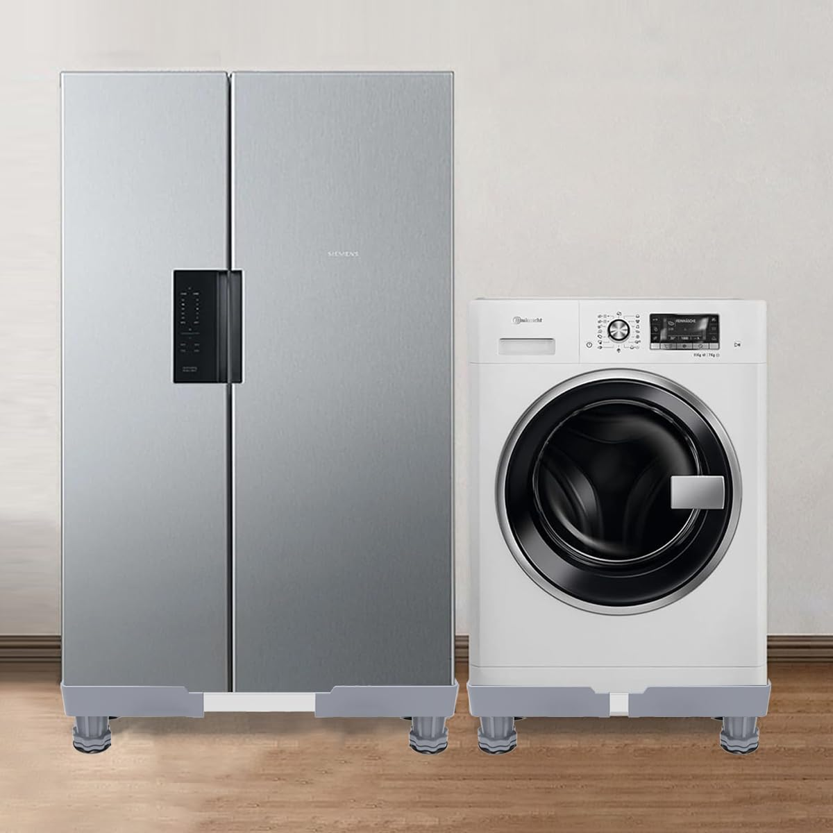 Mini Fridge Stand Universal Stand Base with 4 Strong Feet, Adjustable Refrigerator Stand, Multi-Functional Base for Washing Machine, Dryer, Laundry Pedestal image number 5