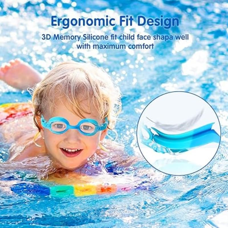 TCOTBE Boys Girls Kids Swim Goggles, 1 Pack Swimming Goggles No Leaking anti Fog Kids Goggles(Age 6-14) image number 3