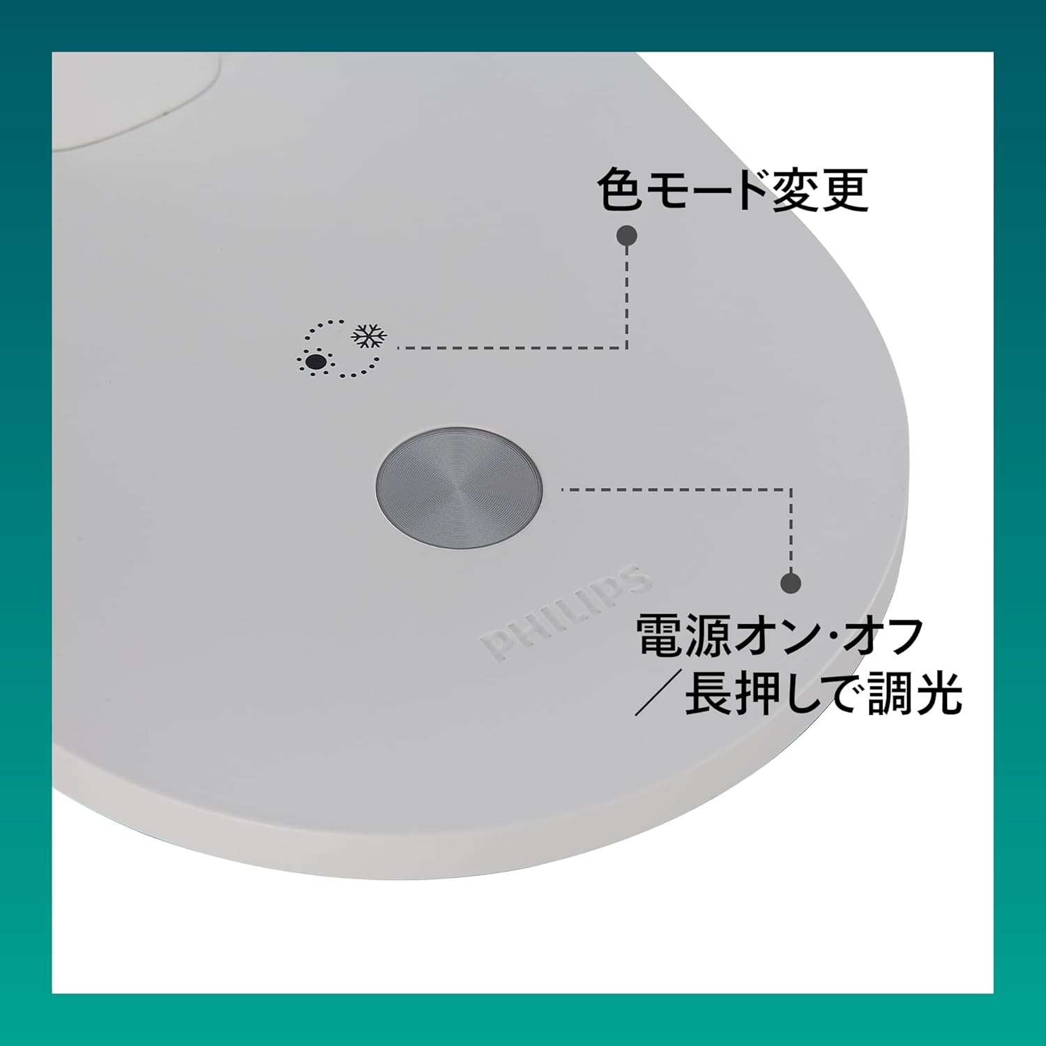 Philips LED Ivory Desk Lamp (5 W), Dimmable and Portable Table Lamp with Eyecomfort, Energy-Saving LED Lighting, White image number 6