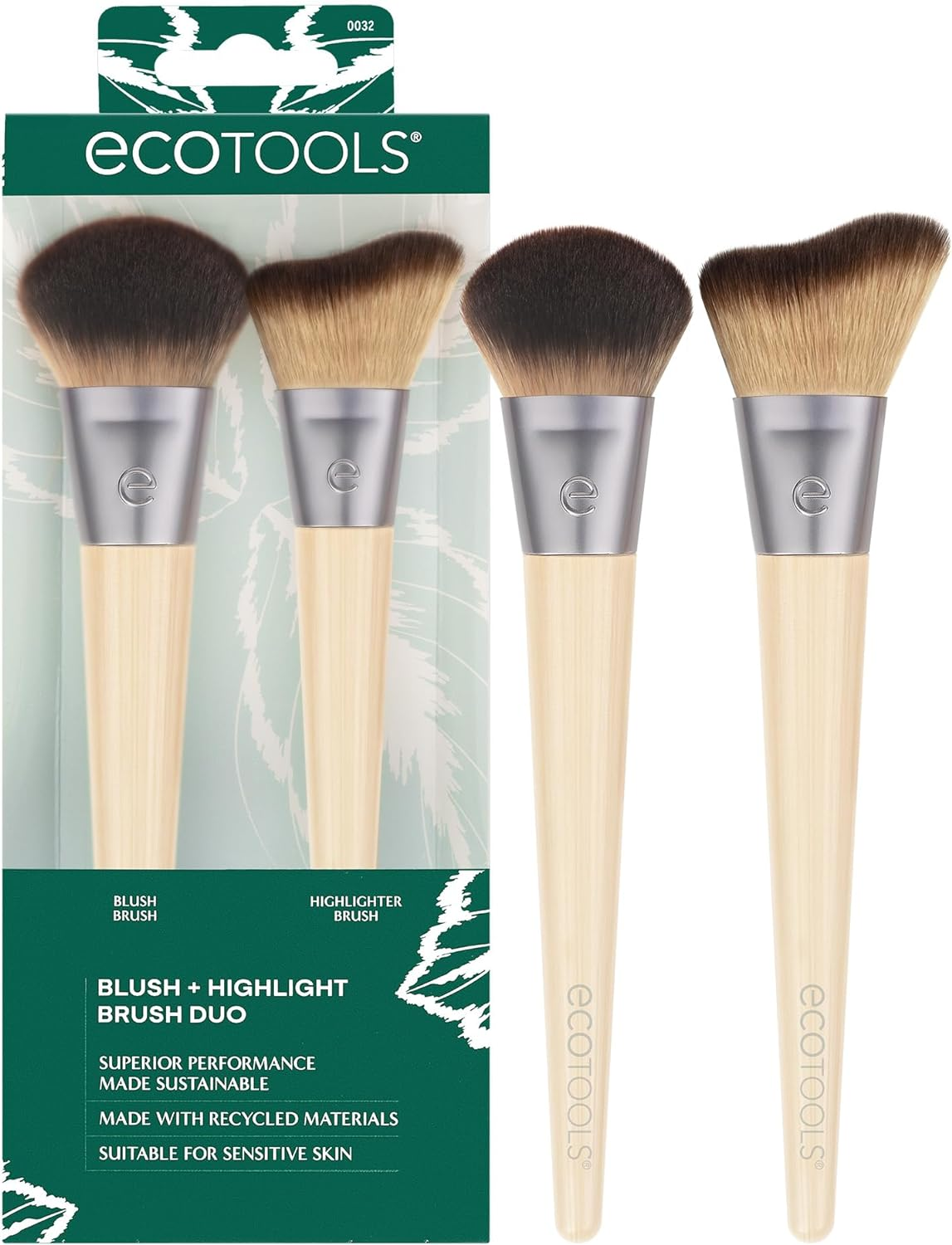 Ecotools Natural Blush and Highlight Duo Brush Set (2-Pieces) image number 6