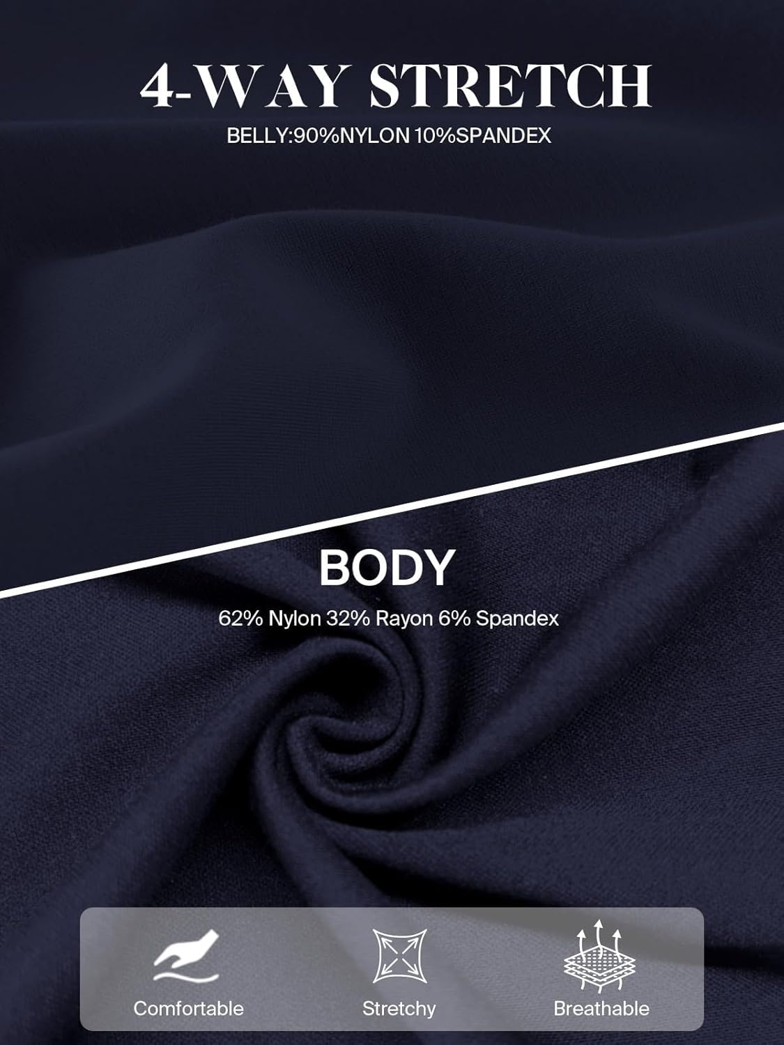 Ecavus Women'S Maternity Pants over Belly Skinny Stretchy Work Pants for Women Pregnancy Wide Leg Trousers with Pockets