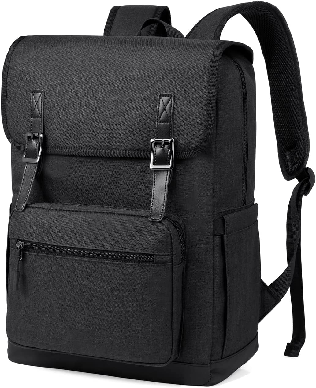 Laptop Backpack for Men Women,Vaschy Vintage Water Resistant Backpack Fit 15.6 Inch Casual Daypack for Business,College,Travel image number 1