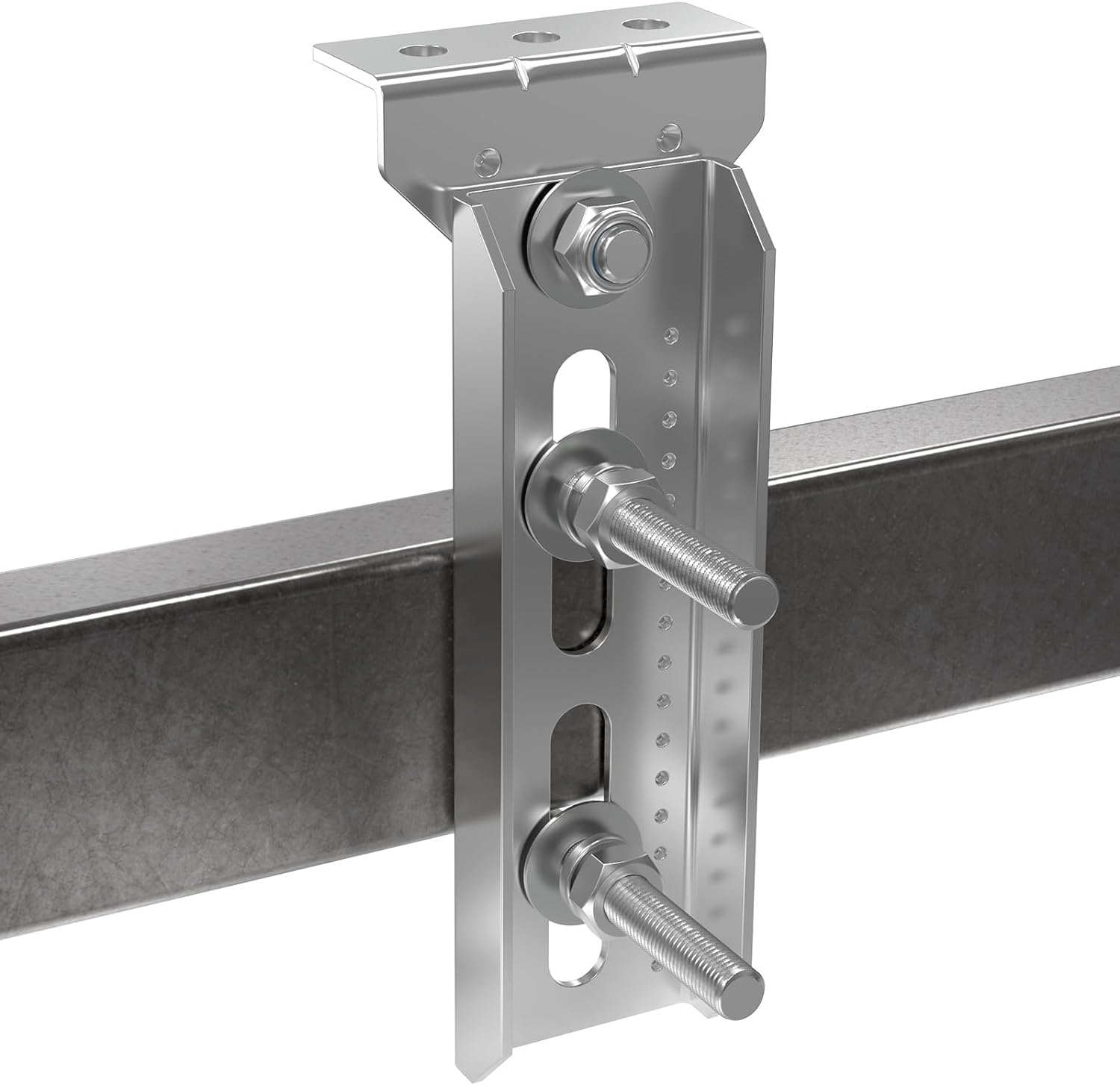 8 PCS 8" Galvanized Swivel Top Bunk Bracket Kit with Hardware for 3"X3"，2"X3",1.5"X3" Boat Trailer Crossmember, Boat Trailer Bunk Brackets & Square U-Bolts image number 5