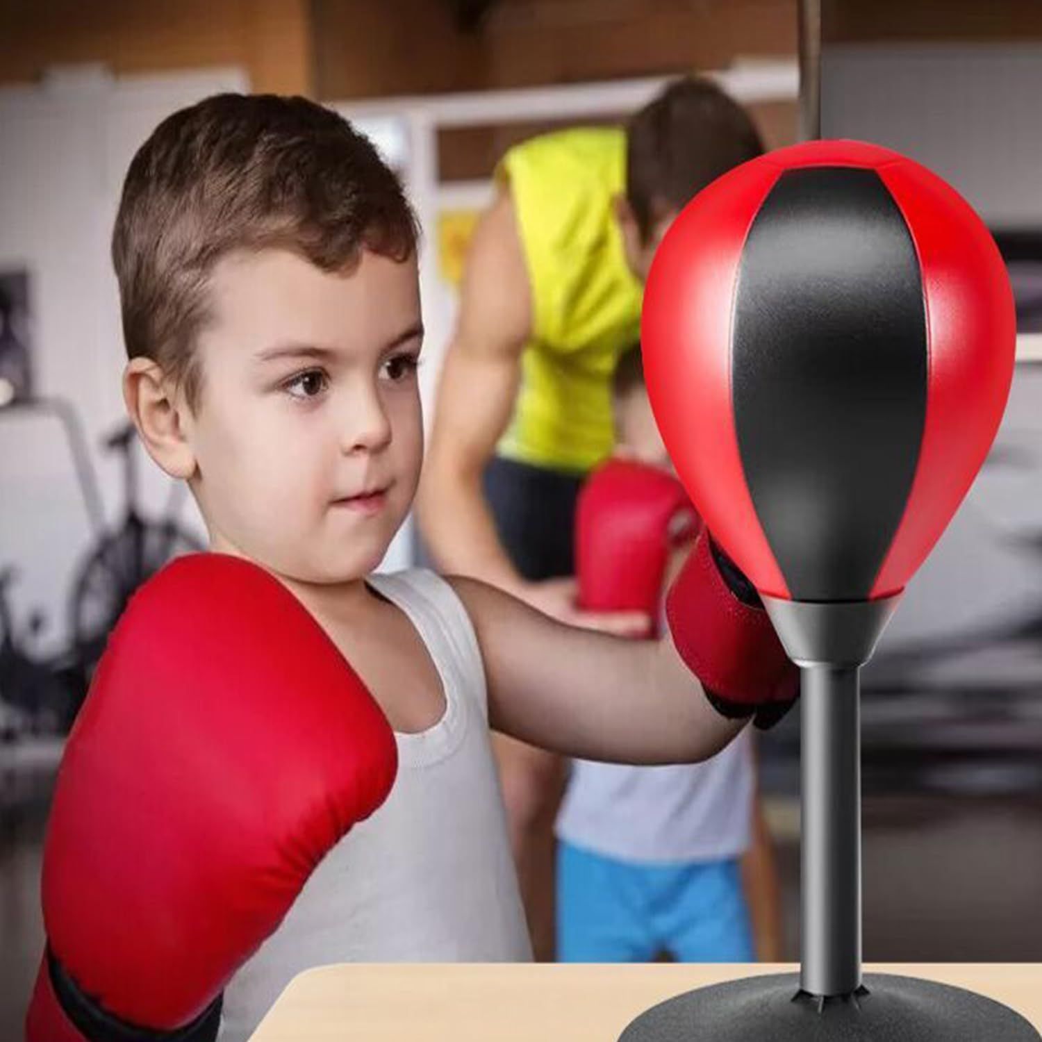 Desktop Punch Bag, Heavy Duty Desk Punching Bag for Stress Relief - 2024 Upgrade Desktop Punching Bag for Kids Adults image number 4