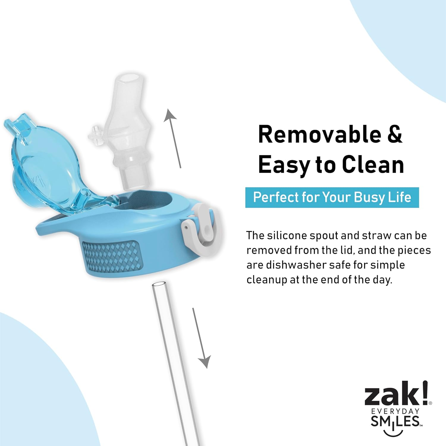 Zak Designs Sage Sonic the Hedgehog Water Bottle for School or Travel, 16Oz Durable Plastic Water Bottle with Straw, Handle, and Leak-Proof, Pop-Up Spout Cover (Sonic, Eggman) image number 5