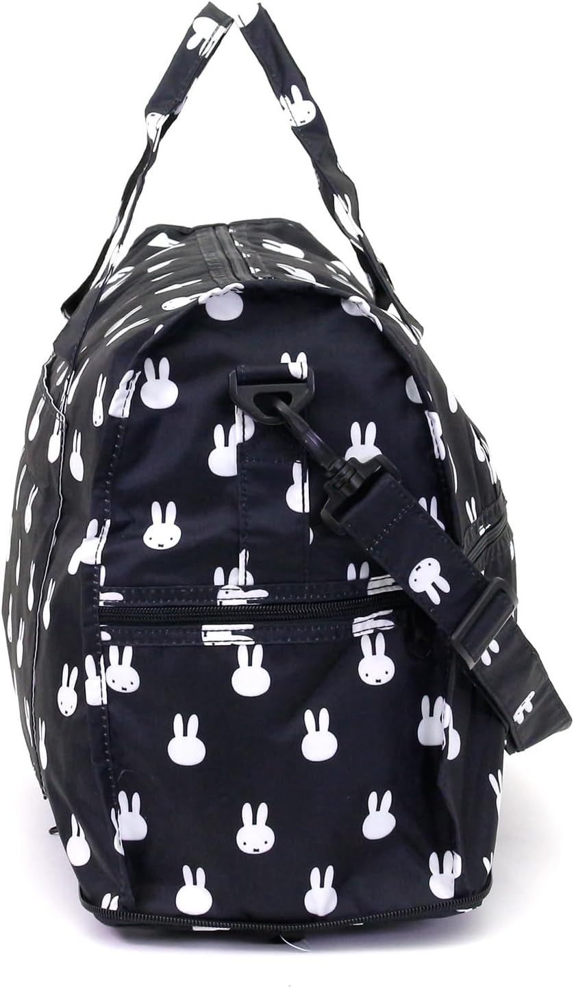 Hapitas Folding Bag, Small and Large Use, Carry On, Convenient for Traveling, Medium Boston B115 Menyface Black, 中型 image number 1