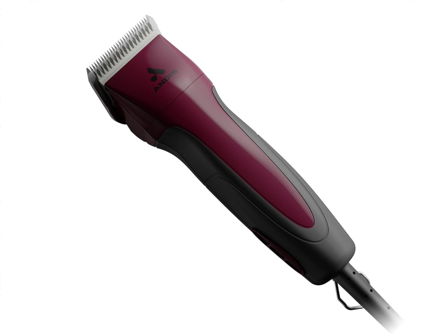 Andis 68530 Excel Professional 5-Speed Detachable Blade Clipper Kit - Animal/Dog Grooming, Rotary Motor, Soft-Grip Anti-Slip Housing, 14-Inch Cord, for All Coats & Breeds, SMC, Burgundy image number 3