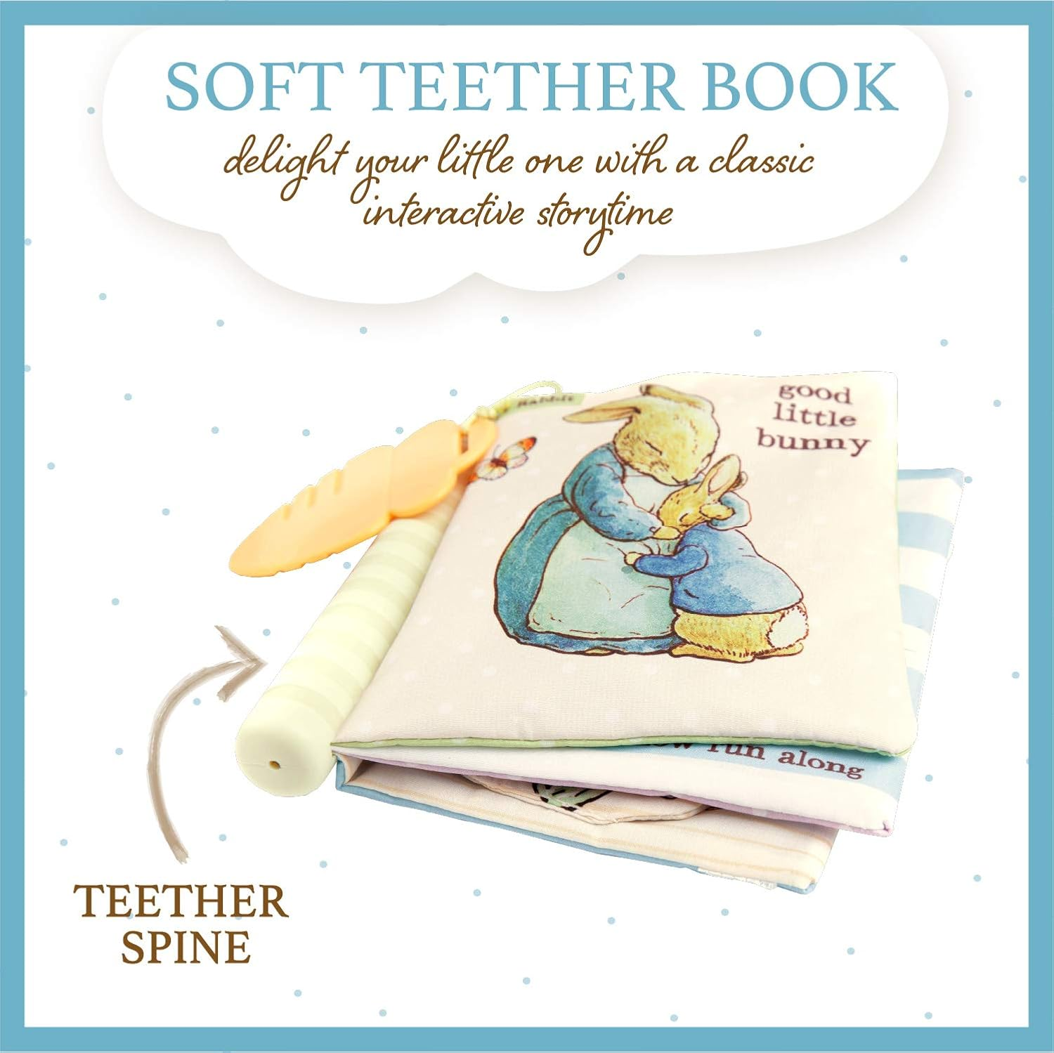 BEATRIX POTTER Soft Book: Peter Rabbit with Teether image number 6