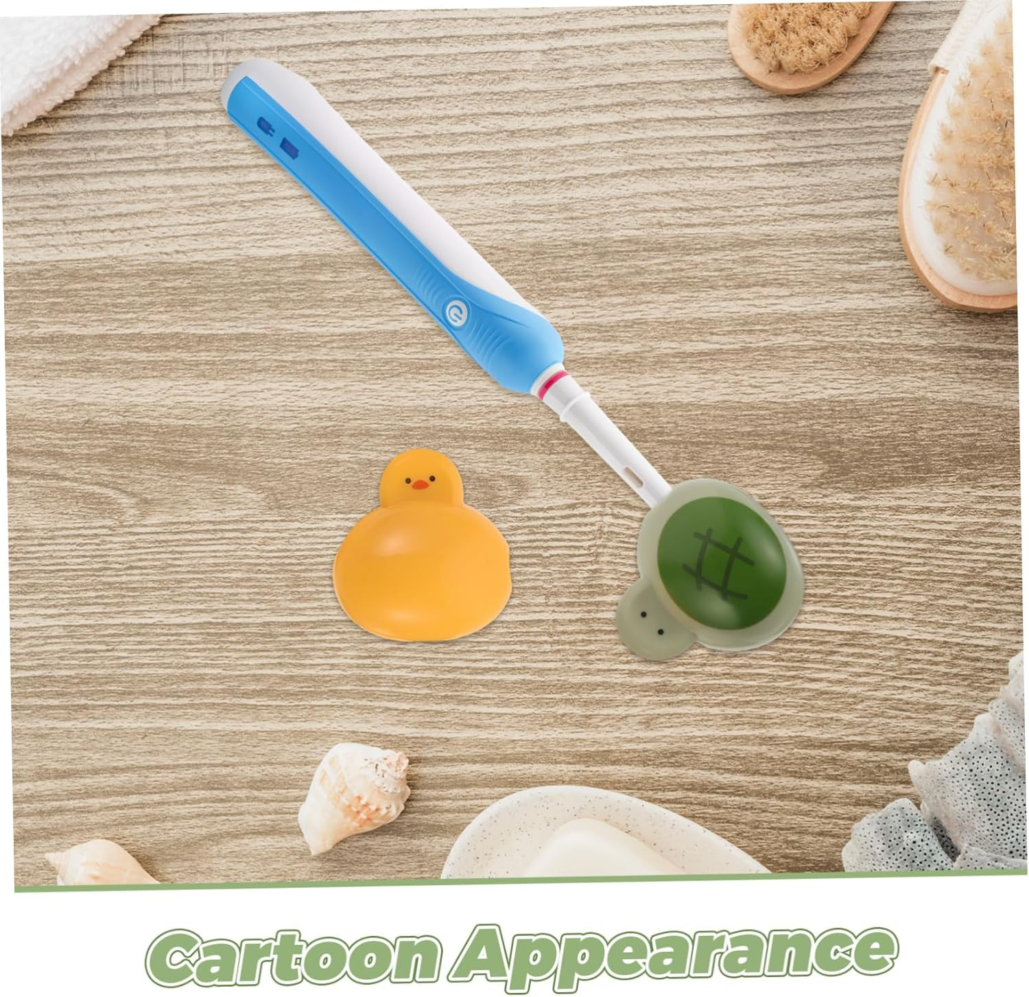 MOTHNUR 2Pcs Cartoon Animal Electric Toothbrush Head Covers Portable Toothbrush Protection Caps Travel Dustproof for Kids image number 6