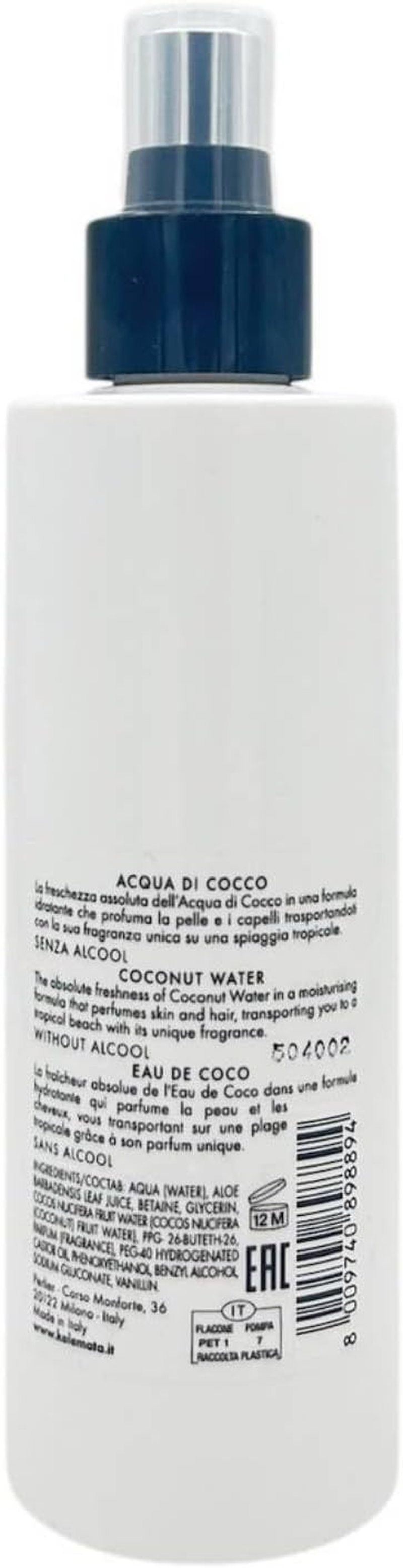 Perlier, Thai Coco Body and Hair Water, Moisturises and Fragrances with the Freshness of Coconut Water, Alcohol Free and Ideal in the Sun, a Tropical Dream for Skin and Hair, 200 Ml image number 1