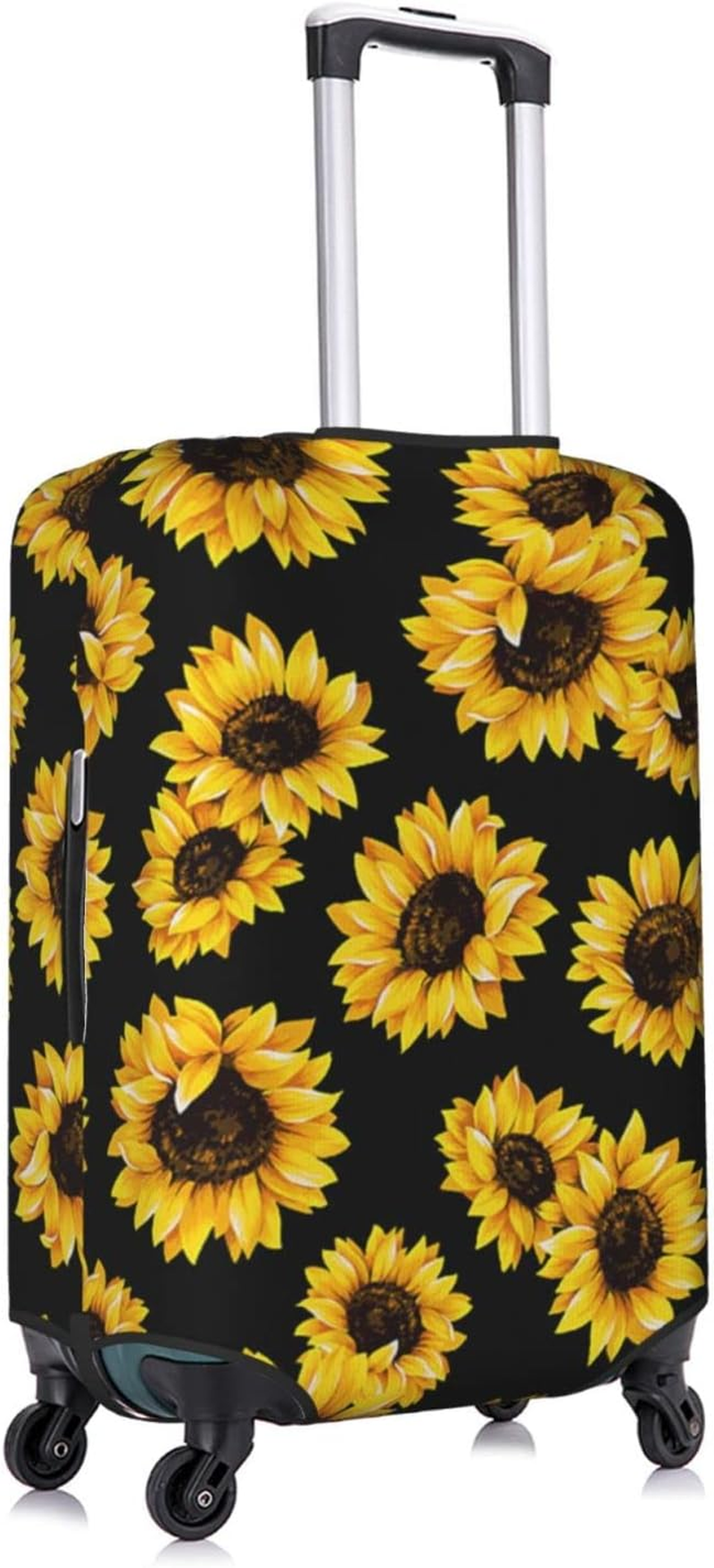 Spring Sunflowers Flowers Luggage Cover Anti-Scratch Suitcase Protector Fits 18-32 Inch Luggage image number 5