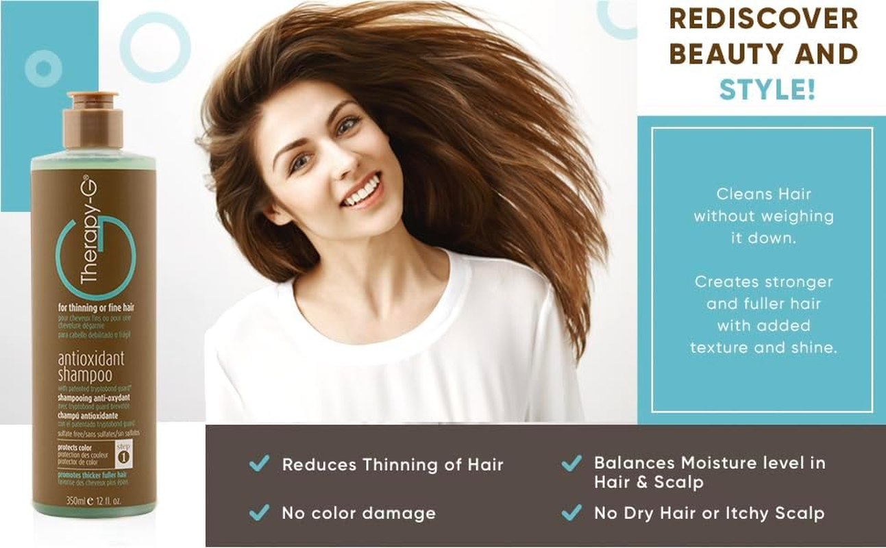 Therapy-G Antioxidant Shampoo Step 1 ( for Thinning or Fine Hair ) - 1000Ml/33.8Oz image number 5
