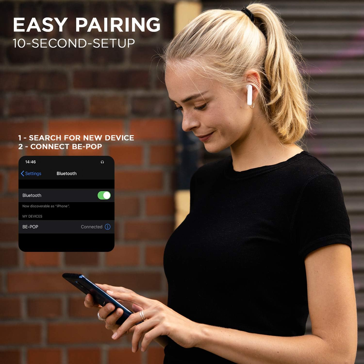 BE Pop Bluetooth 5.1 TWS (Yellow)