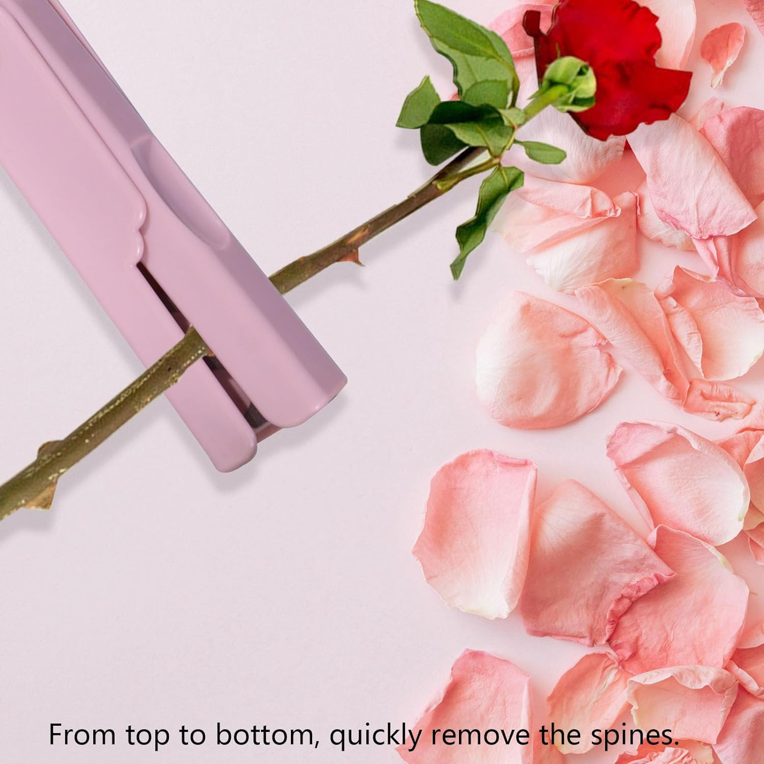 4Pcs Rose Thorn Stripper Remover Tool, Flower Stem Cutter Trimmer Rose Stem Thorn Stripper Leaf Removal Tools image number 6