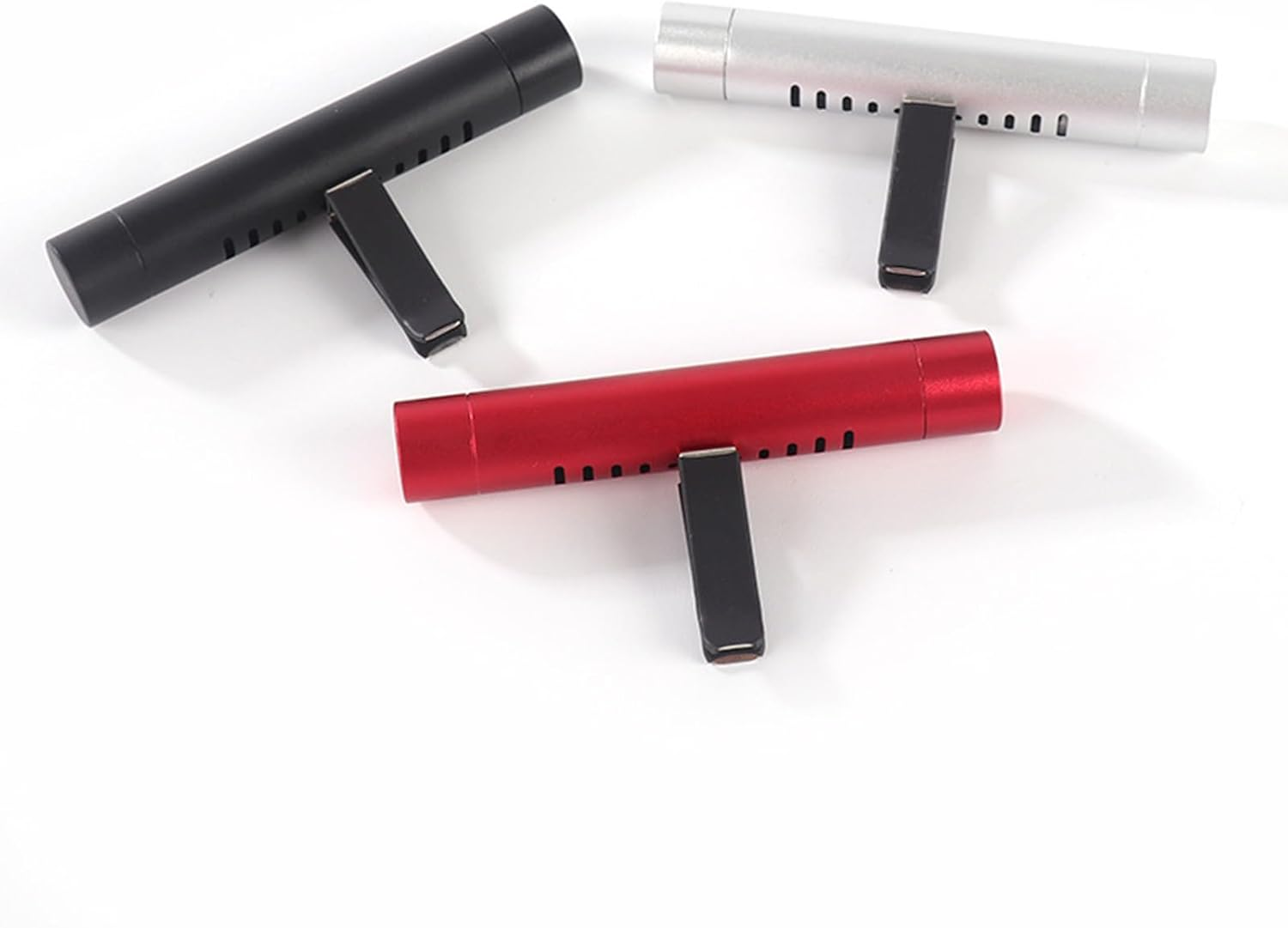 Yeanifeana Car Air Freshener Diffuser Vent Clip, 3 Pack with 15 Refill Sticks, Essential Oil Car Diffuser for Aromatherapy, Reusable Air Freshener for Cars (Black) image number 1