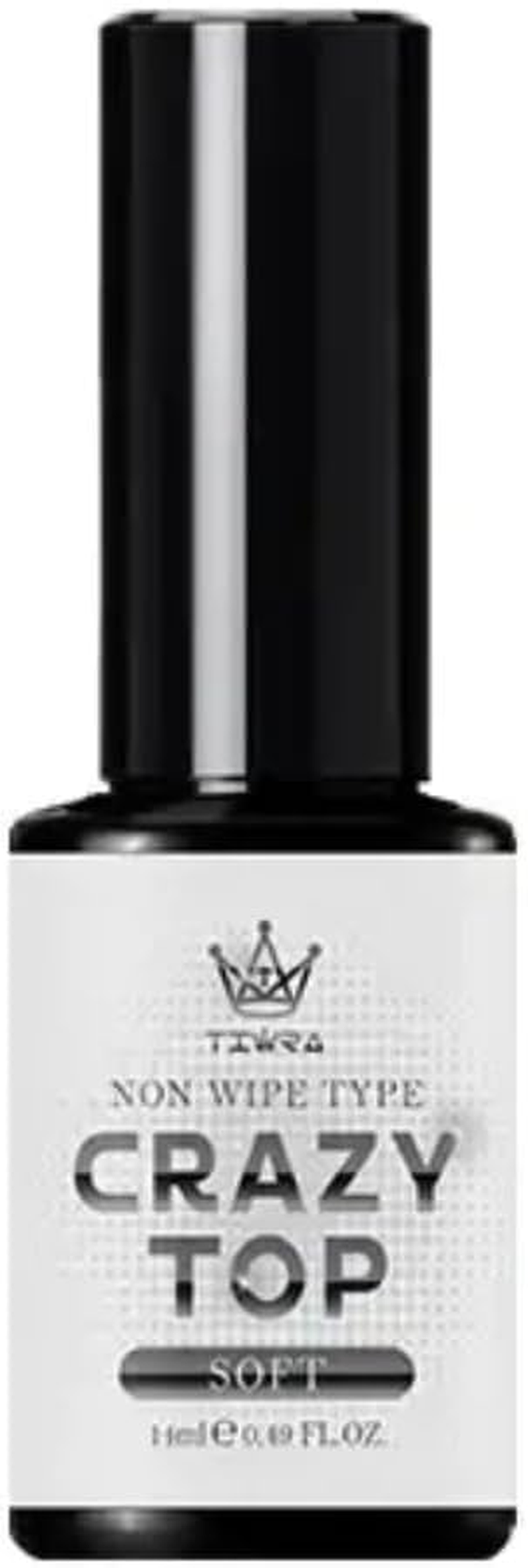 Jin.B X GRACIA Tiara Crazy Top Nail Gel, No Wipe, Ultra Shiny, Bottle with Brush, 14Ml - Various Formulations (Soft (Low Viscosity))