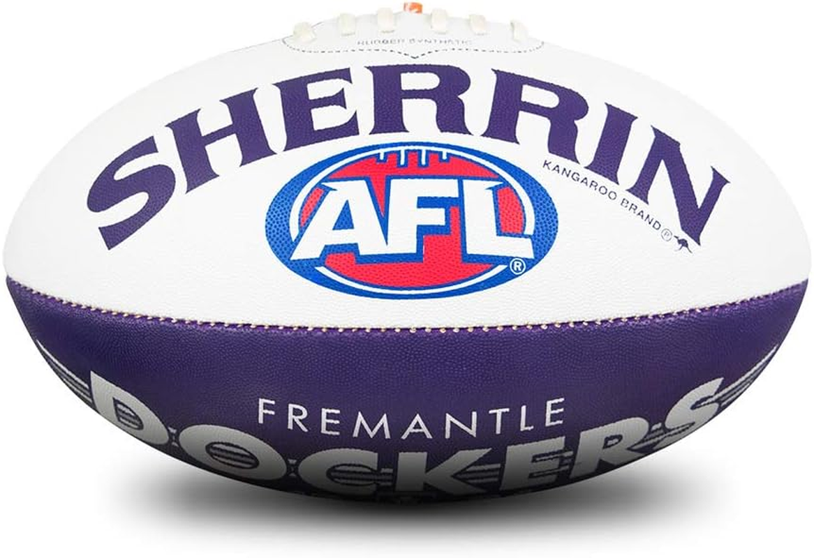 Sherrin Fremantle Dockers AFL Club Football, Size 5 image number 3