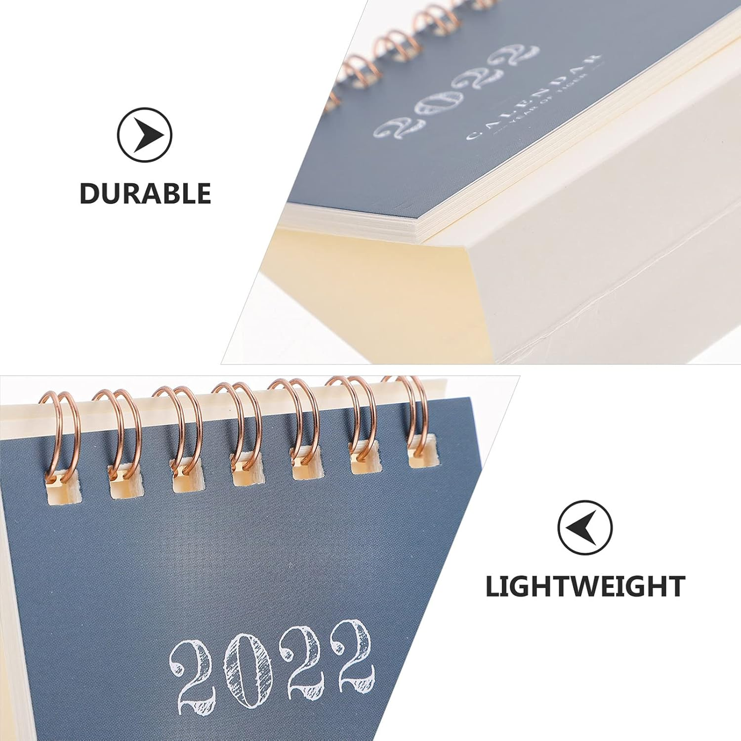 STOBOK 10Pcs Mini Desk Calendar Year Planner Desktop Calendar Tabletop for Office Home Decor Undated Planner Function image number 4