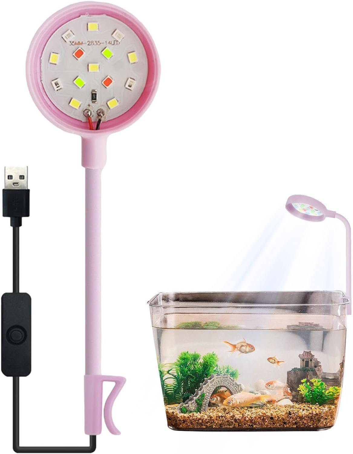 Aquarium Led Light Strip, Aquarium Light Fish, Small Fish Light, Lighting for Aquarium, Fish Tank Lighting, Small LED Aquariam Clip image number 6