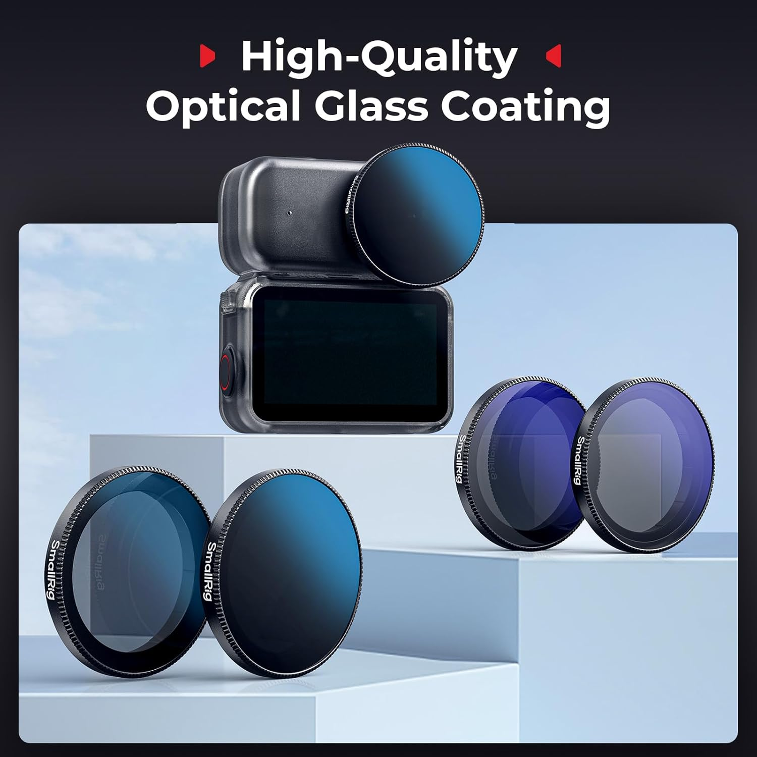 SMALLRIG Action Camera Filter Kit for DJI Osmo Nano, Includes CPL Polarizing Filter, ND16, ND32, and ND64 Filters - 5787 image number 2