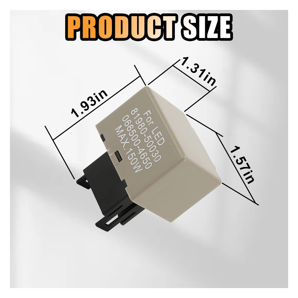 Car LED Flasher Assy Relay, 8 Pin LM449 81980-50030 066500-4650, Electronic Turn Signal Relay Repair Super Flash, Fit for Lexus Scion or Toyota Turn Signal Light Bulbs image number 3