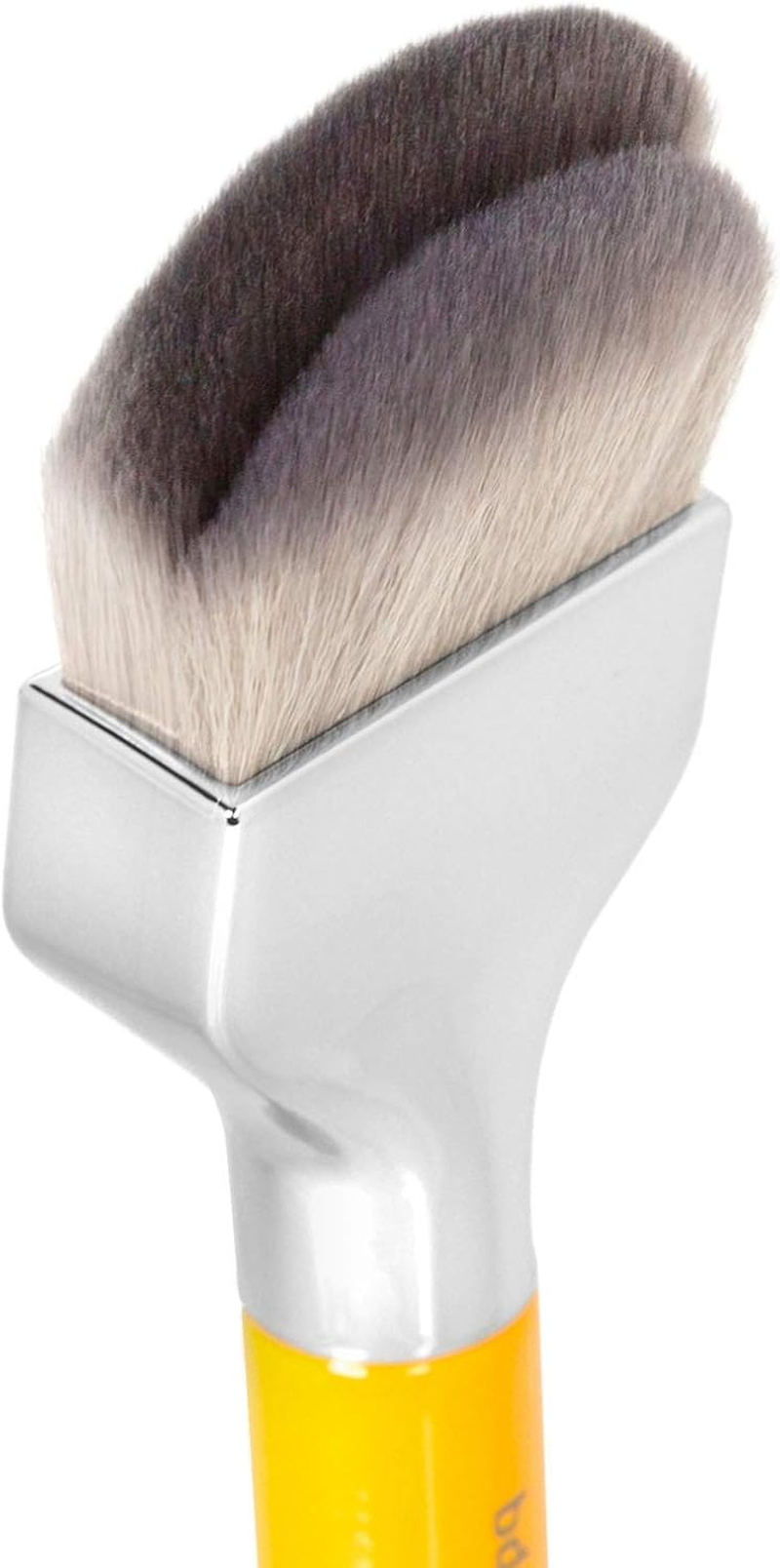 Bdellium Tools Professional Makeup Brush - Studio Series 971 Large Slanted Double Dome Blender - with Soft Synthetic Fibers, for Quick & Easy Application and Blending (Yellow, 1Pc) image number 4