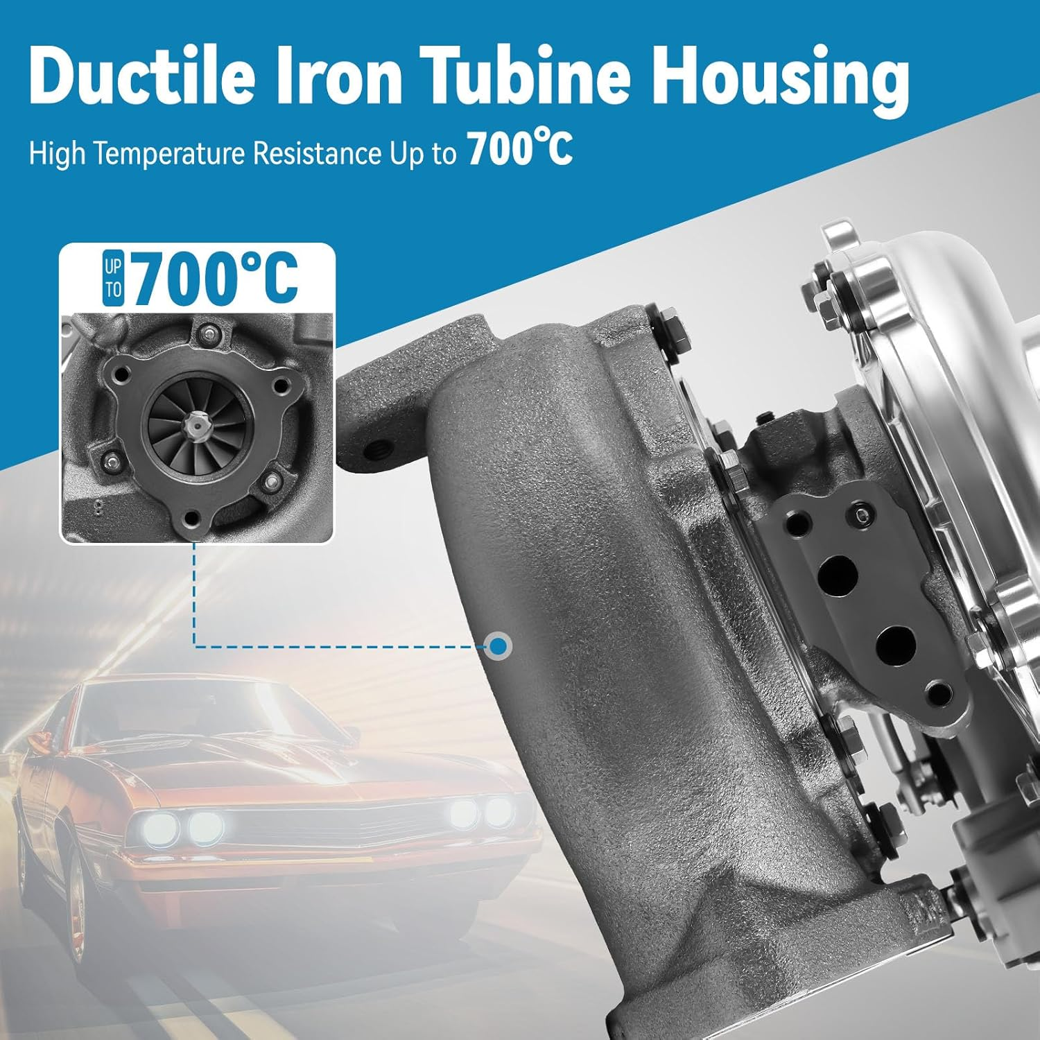 Maxpeedingrods Turbocharger Turbo for Toyota Land Cruiser Prado KJD120 KJD150 1KD-FTV Engine 3.0L 2005-2015 image number 2