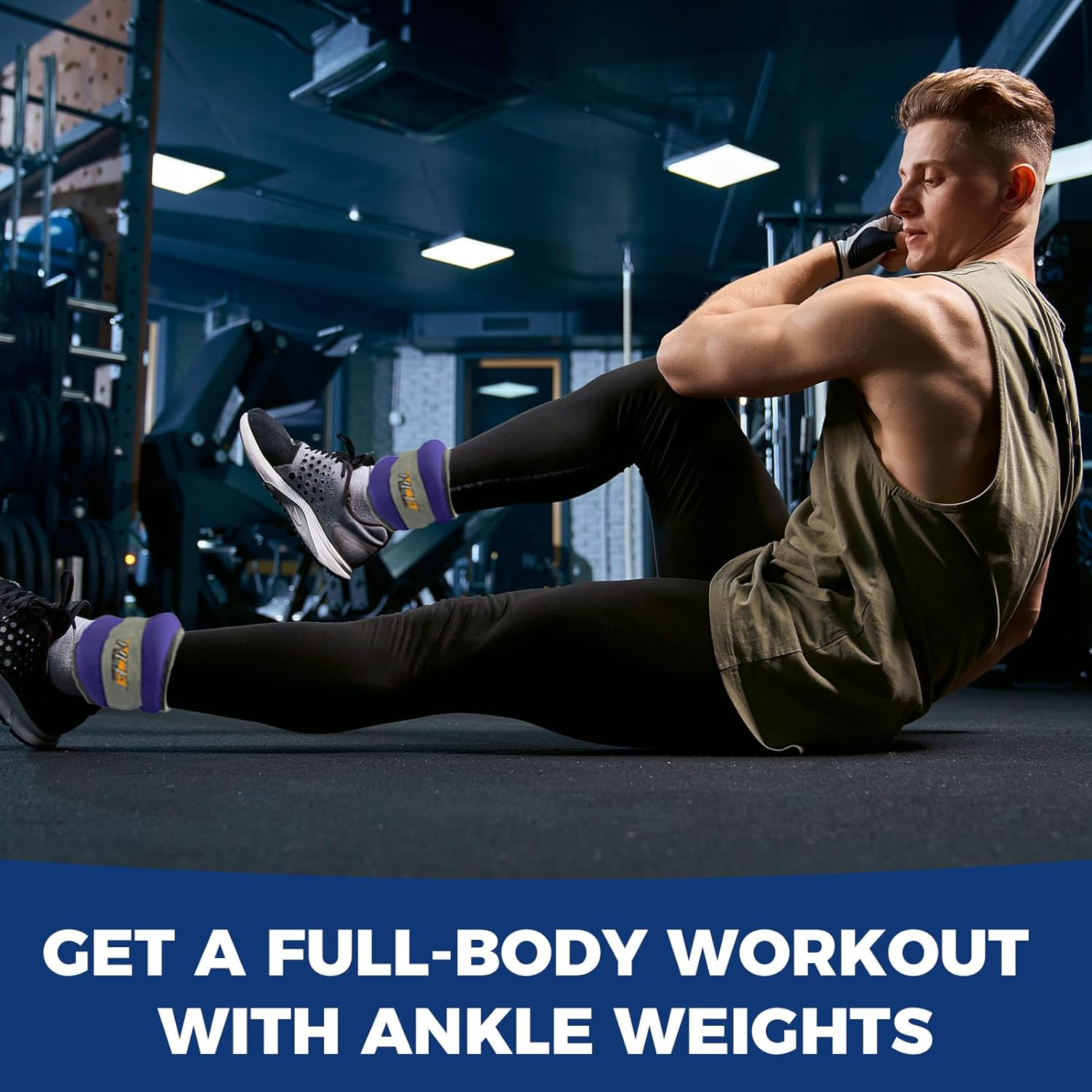 Ankle Arm Wrist Weights Straps Adjustable Fixed Weight for Arm, Hand & Leg - Best for Walking, Jogging, Gymnastics, Crossfit, Cardio Training, Aerobics Exercise (1KG to 4KG) image number 2