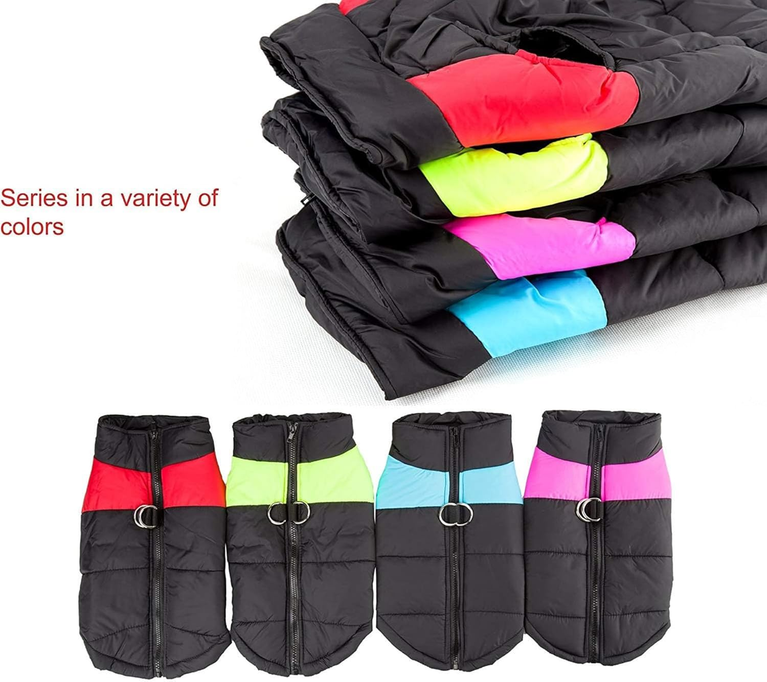 Shinmax Dog Coat Winter Jacket Dog Jacket Waterproof Winter Jacket Warm Winter Vest for Small Medium Large Dogs Lined Chest Protection Dog Puppy Clothing Vest Pet Padded Coat image number 2