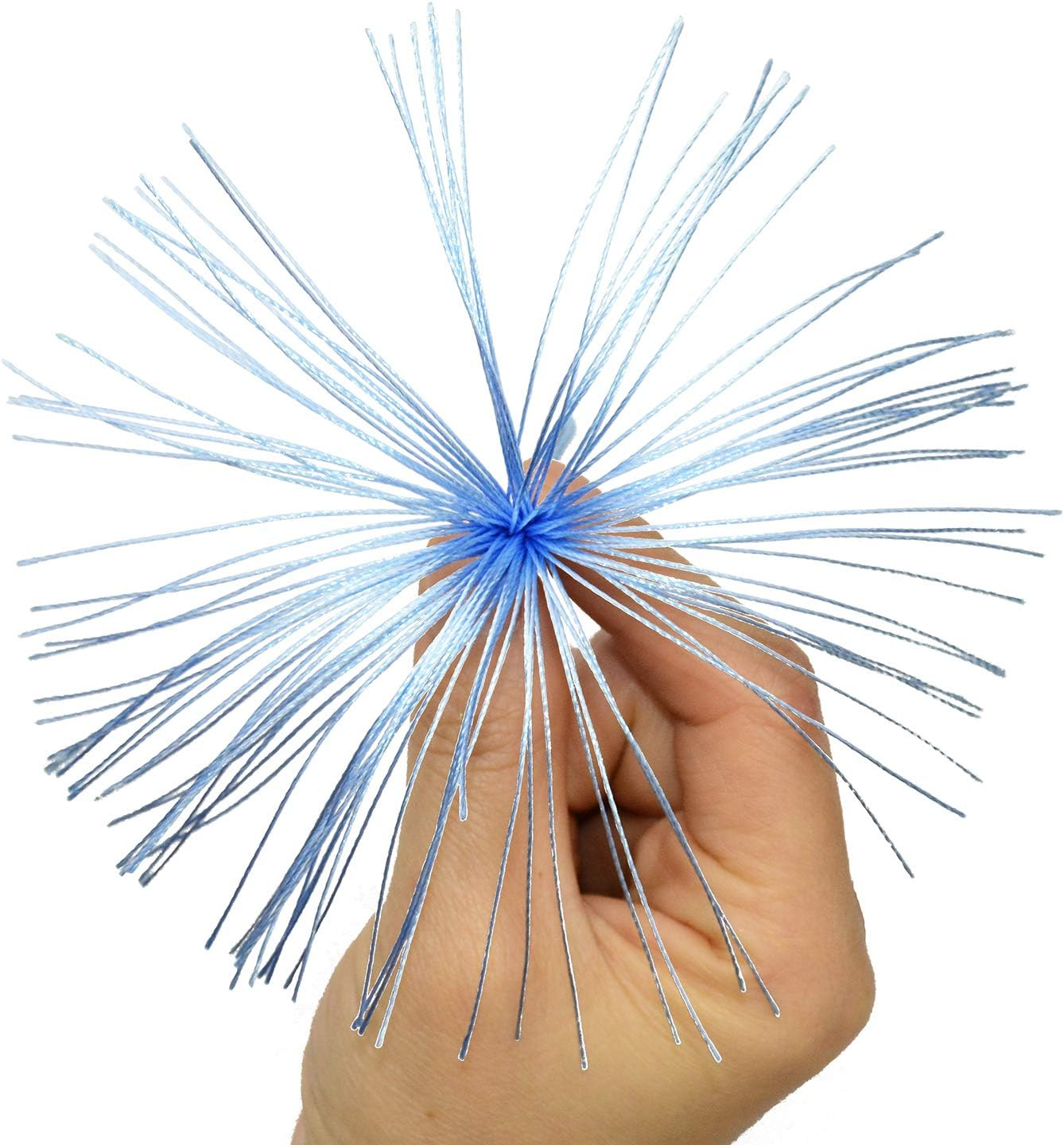 100Pcs 13Cm/5 Inch Silky Floss Bookmark Tassels with 2-Inch Cord Loop and Small Chinese Knot for Jewelry Making, Souvenir, Bookmarks, DIY Craft Accessory (Sky Blue) image number 4