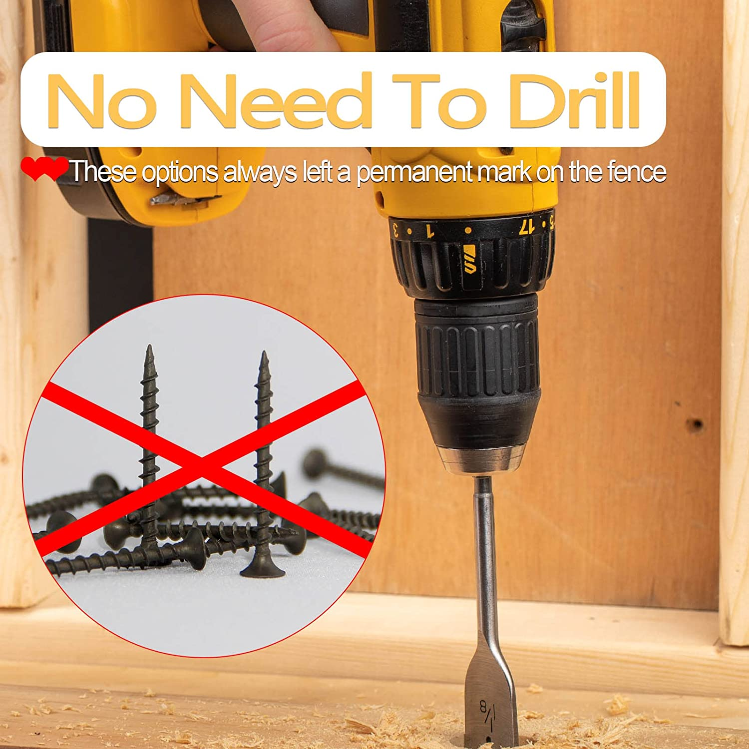 Zacool Vinyl Fence Hooks-2 Pack 5 X 10 Inches over Fence Hooks Heavy Duty White Powder Coated Steel Fence Hooks for Hanging Plants Bird Feeders,Lights,Hanging Basket,Pool Tools image number 5