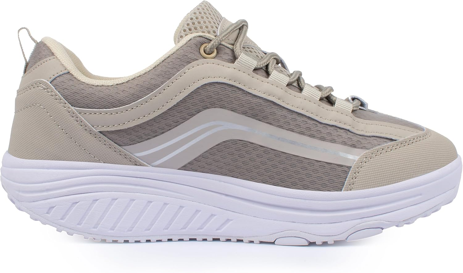 Aerosoft Walker Comfort Lace-Up Shoe Women Men Memory Foam Interchangeable Footbed