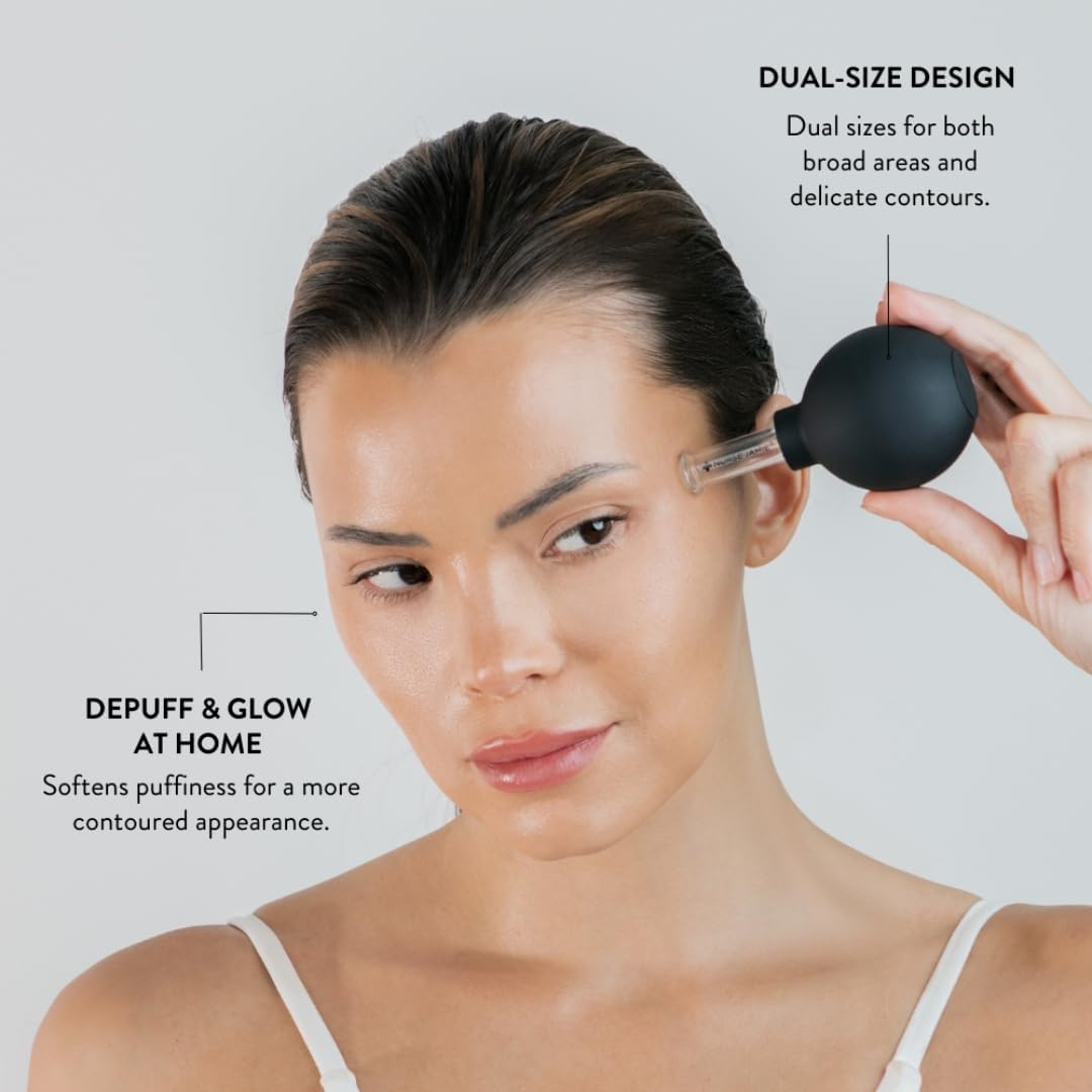 Nurse Jamie Uplift-N-Glow Facial Cupping Tool &ndash; Silicone & Glass Cups for Facial Drainage, Product Absorption & Skin Revitalization image number 2