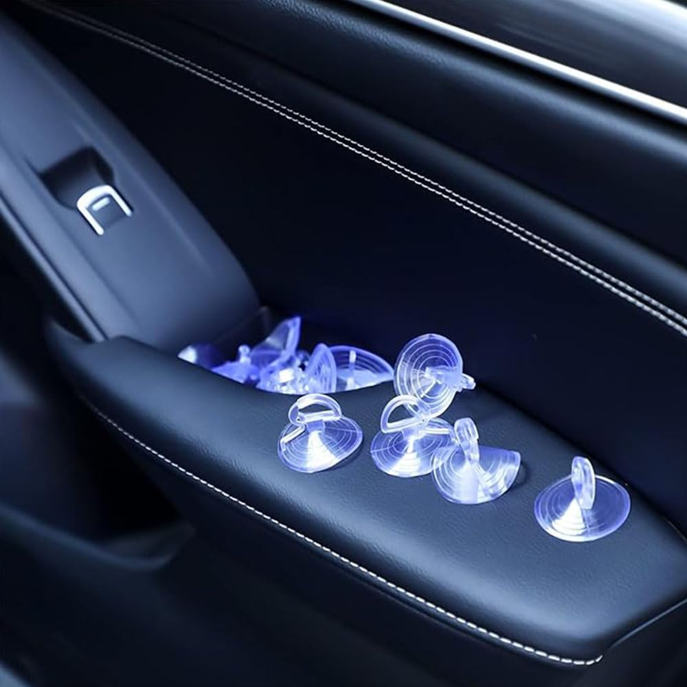 20 PCS Car Glass Windshield Sunshade Suction Cups Small PVC Sucker Car Window Suction Cup for Automotive Visor (Transparent) image number 3